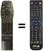 Replacement remote control Panasonic DVD A 350