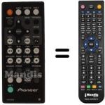 Gleichwertige Fernbedienung Pioneer PDV LC10