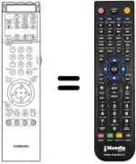 Replacement remote control Samsung SP43RETROPRO