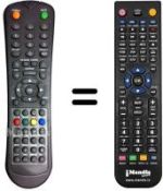 Replacement remote control OXYGEN 02-26LED115B4