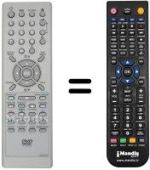 Replacement remote control NordMende TVD14