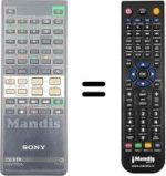 Gleichwertige Fernbedienung Sony 1-465-783-11