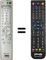 Replacement remote control Sony KLV21SG2