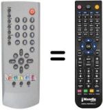 Replacement remote control United LTV15X53