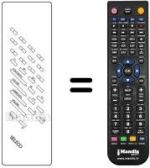 Replacement remote control REMCON166