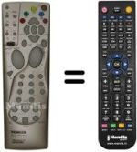 Replacement remote control Thomson 29DZ640Z