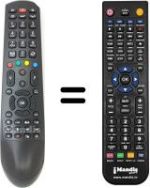Replacement remote control Telefunken TE20265B30C10ELED