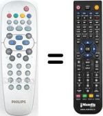 Gleichwertige Fernbedienung Philips RC19335015 / 01