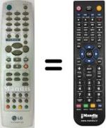 Gleichwertige Fernbedienung LG 6710V00112E