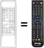 Replacement remote control QUELLE REMCON057