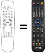 Gleichwertige Fernbedienung Akai TV2107T