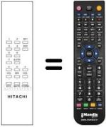 Gleichwertige Fernbedienung Hitachi CPT2636
