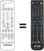 Replacement remote control Samsung TB20C5
