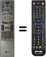 Gleichwertige Fernbedienung LG AKB30588001