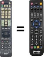 Gleichwertige Fernbedienung LG 47LX650N