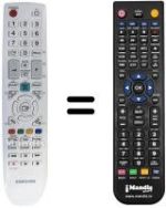 Gleichwertige Fernbedienung Samsung LE40B541P7W/XZG