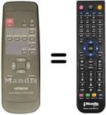 Gleichwertige Fernbedienung Hitachi CMP412HDE