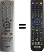 Gleichwertige Fernbedienung Toshiba 33N23G
