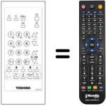 Gleichwertige Fernbedienung Toshiba 23120663