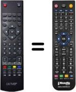 Replacement remote control Denver LED-5569T2CS