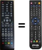 Replacement remote control Denver TFD-2208 DVB-T