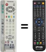 Gleichwertige Fernbedienung Panasonic EUR511224