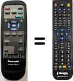 Gleichwertige Fernbedienung Panasonic TH-42PW3