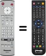 Gleichwertige Fernbedienung Panasonic TH-42PHD8BS