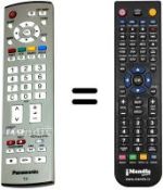 Gleichwertige Fernbedienung Panasonic EUR765101B