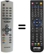 Gleichwertige Fernbedienung Hitachi VS20151670