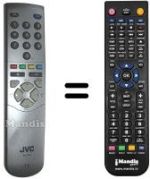 Gleichwertige Fernbedienung JVC RM-C53-1C