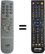 Gleichwertige Fernbedienung JVC RM-C64H1C