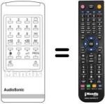 Gleichwertige Fernbedienung Audiosonic KT8451