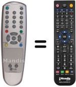 Gleichwertige Fernbedienung LG 6710V00044H