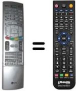 Gleichwertige Fernbedienung LG 6710V00151E