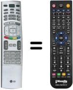 Gleichwertige Fernbedienung LG 6710V00151Y