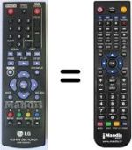 Gleichwertige Fernbedienung LG BD650