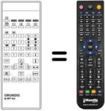 Gleichwertige Fernbedienung Grundig CINEMA169142