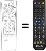 Replacement remote control Brandt 70W212S