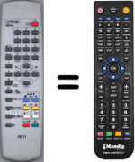 Replacement remote control Metz 82TE97100HT