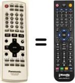 Gleichwertige Fernbedienung Panasonic N2QAJB000096