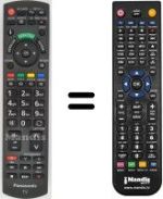 Gleichwertige Fernbedienung Panasonic TX-L37S20ES