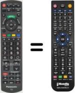 Gleichwertige Fernbedienung Panasonic TX-L32X5E