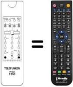 Gleichwertige Fernbedienung Telefunken REMCON051