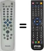 Gleichwertige Fernbedienung Philips DVD-R890 / 001