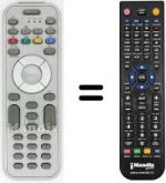 Gleichwertige Fernbedienung Philips 17PF9946 / 12