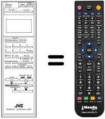 Gleichwertige Fernbedienung JVC PQ10543H