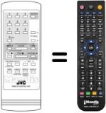 Gleichwertige Fernbedienung JVC PQ21206C