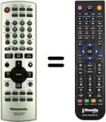 Gleichwertige Fernbedienung Panasonic N2QAJB000137