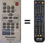Gleichwertige Fernbedienung Panasonic PT-VX400 ( PROJECTOR )
